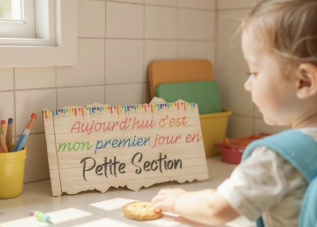 Pancarte photo souvenir rentrée des classes personnalisée en bois