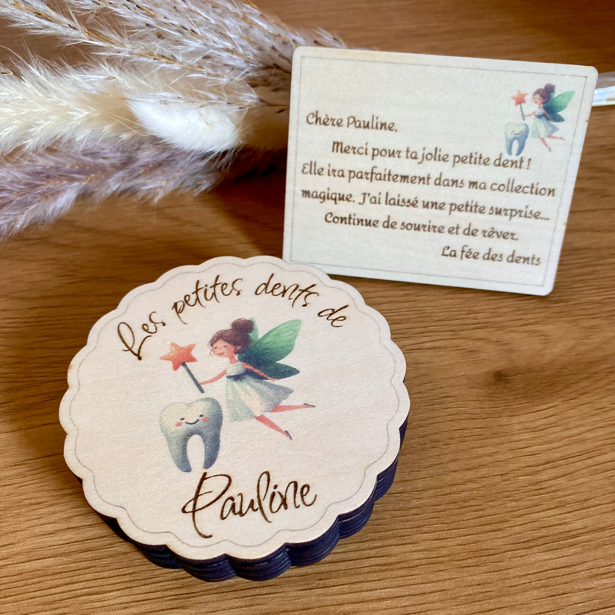 Boîte à dents de lait personnalisée "La Fée des dents"