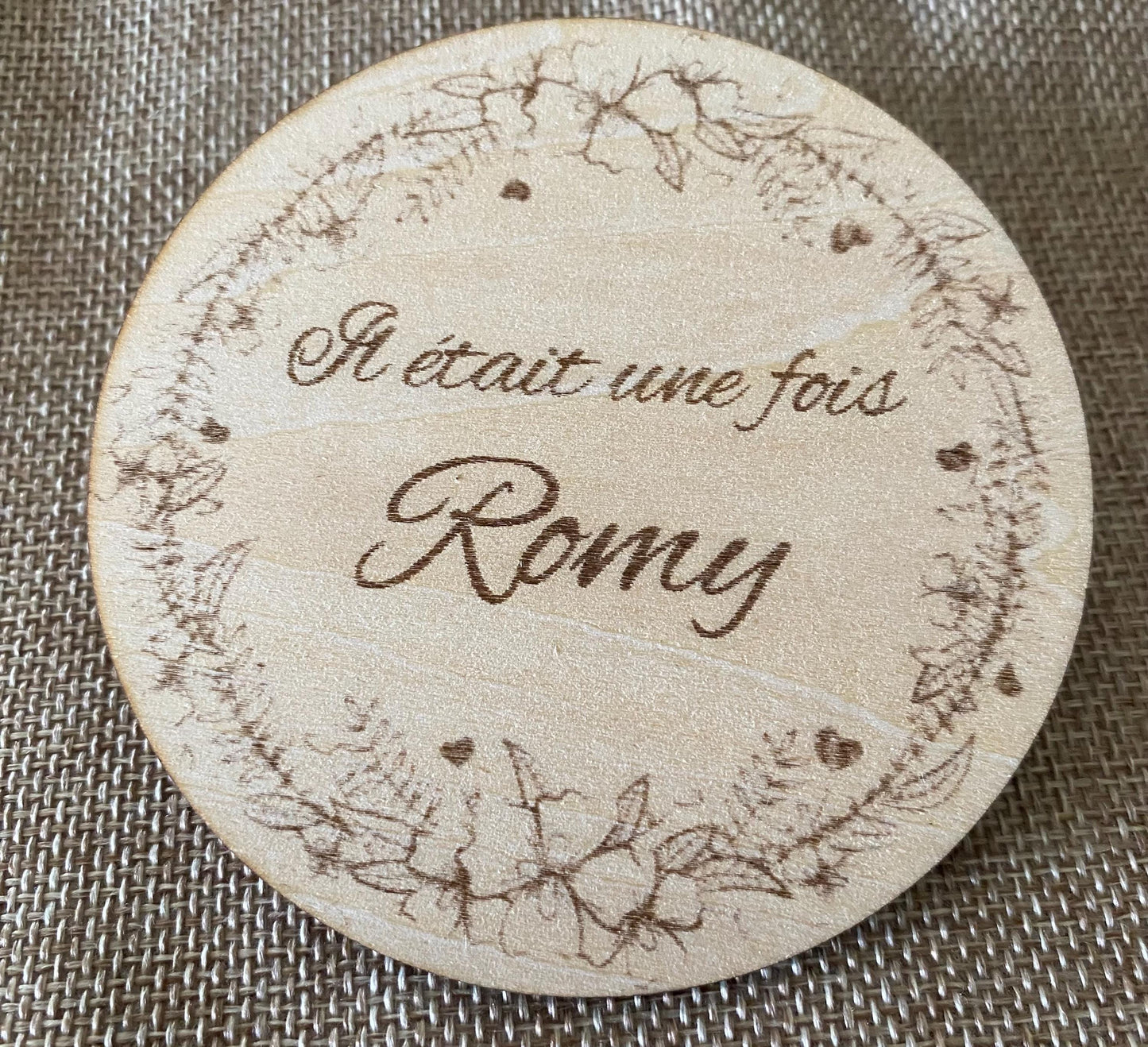 Cadeau de naissance unique carte Il était une fois
