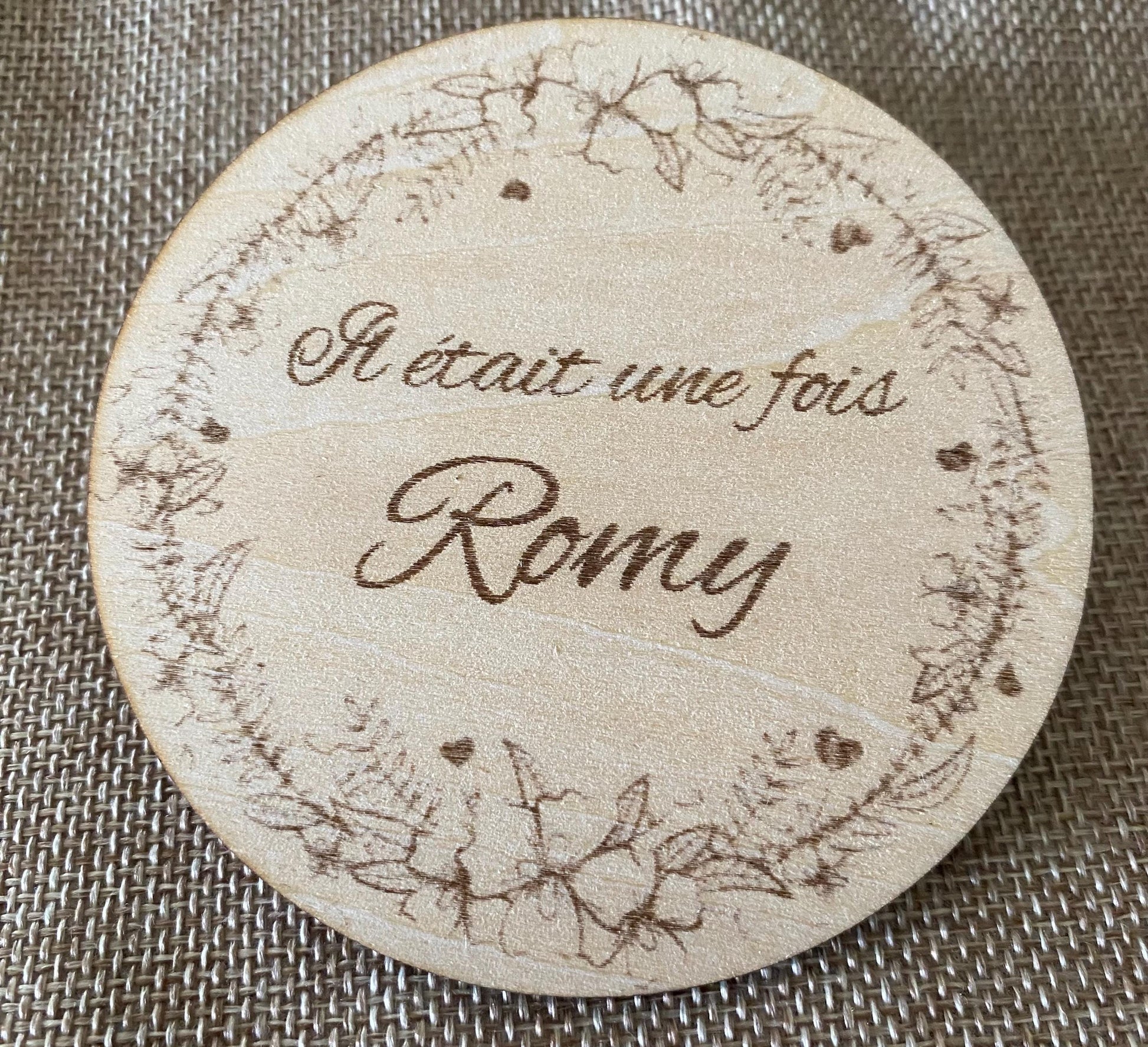Cadeau de naissance unique carte Il était une fois