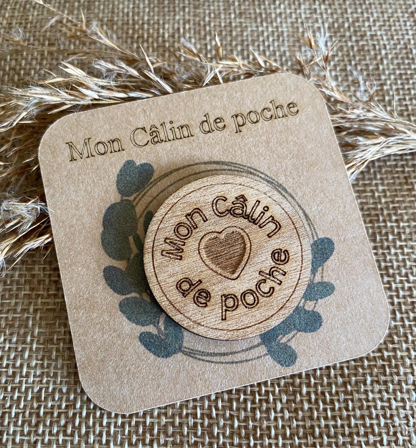Jeton "Câlin de Poche" – Un Souvenir Gravé qui Voyage avec Vous