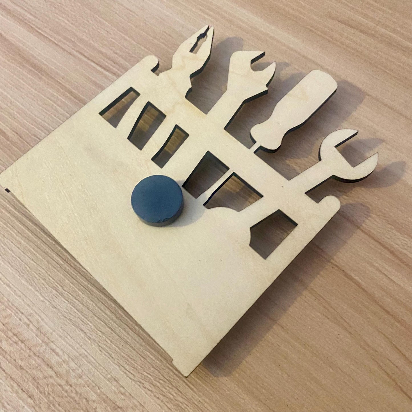 Magnet en Bois Personnalisé – Cadeau Fête des Pères