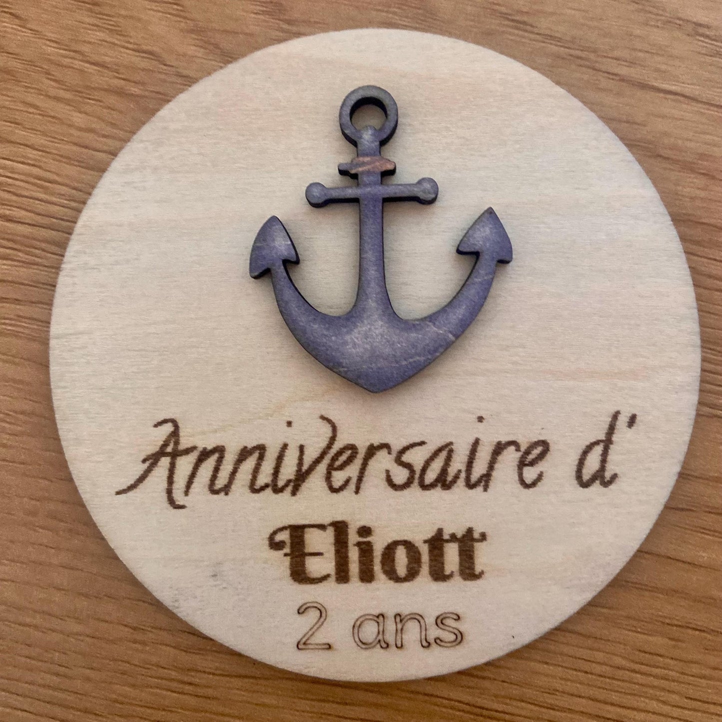 Magnets en Bois Personnalisés – Collection « Marine »