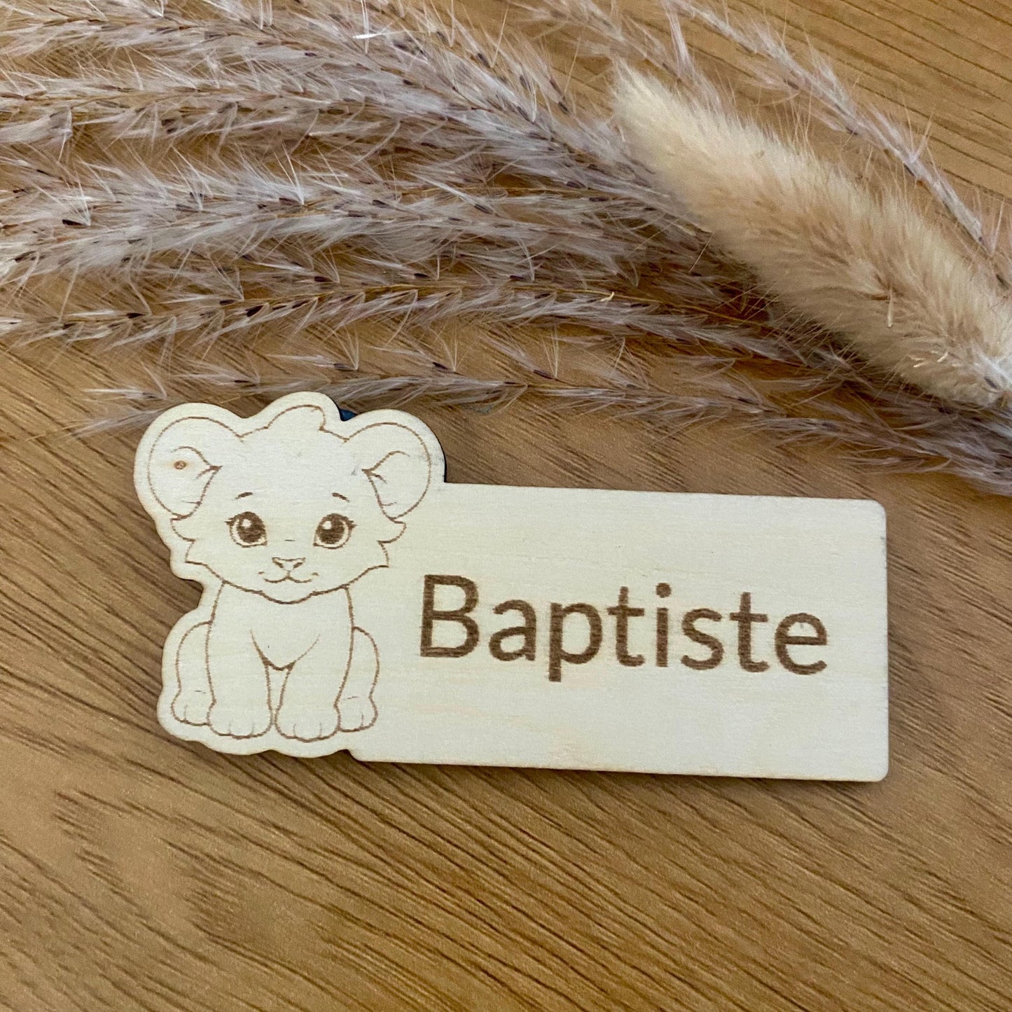 Collection Déco & Cadeaux Invités – Thème « Lionceau » en Bois