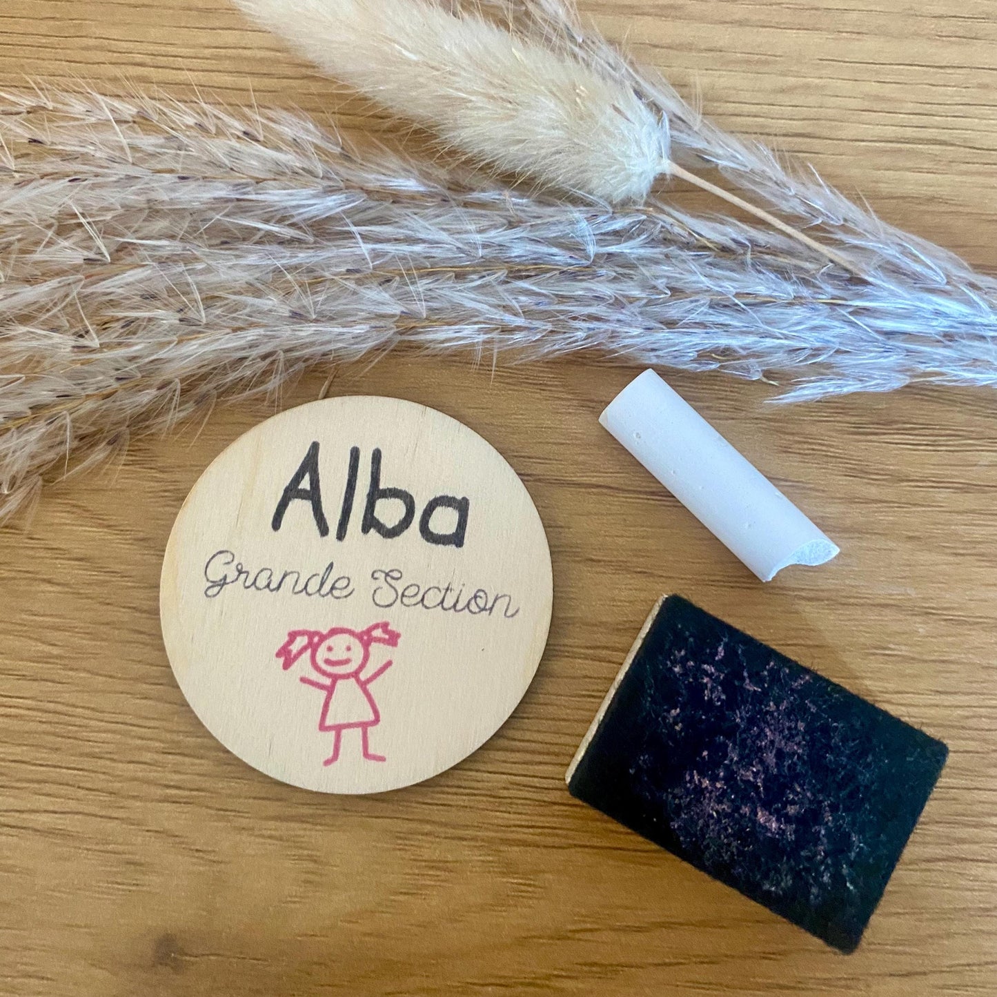 Badge Prénom Personnalisé pour Cartable et Sac à Dos Enfant