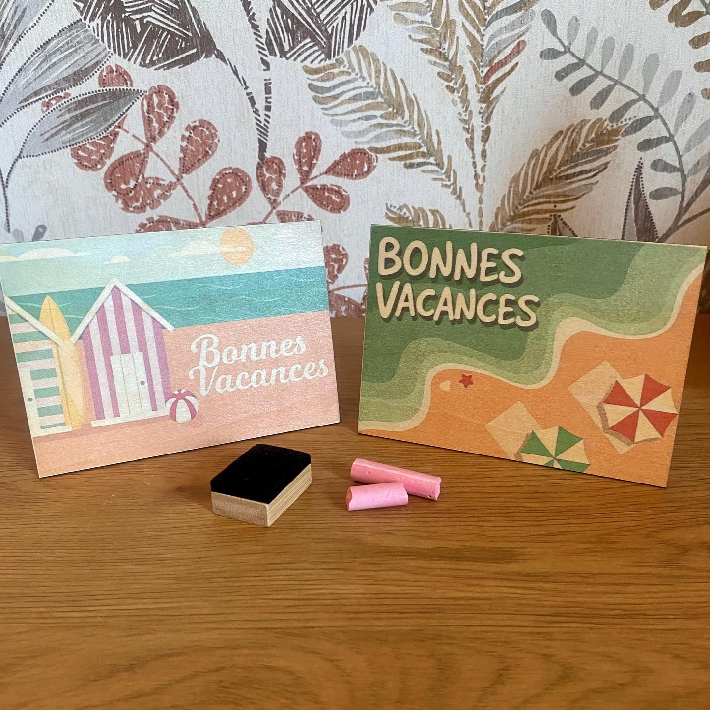 Carte Postale en Bois "Souvenirs de Classe" – Le Merci Intemporel