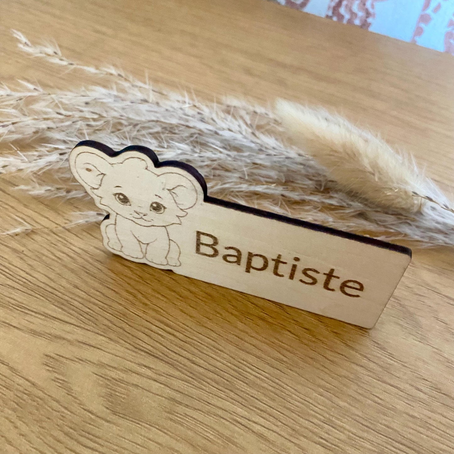 Collection Déco & Cadeaux Invités – Thème « Lionceau » en Bois