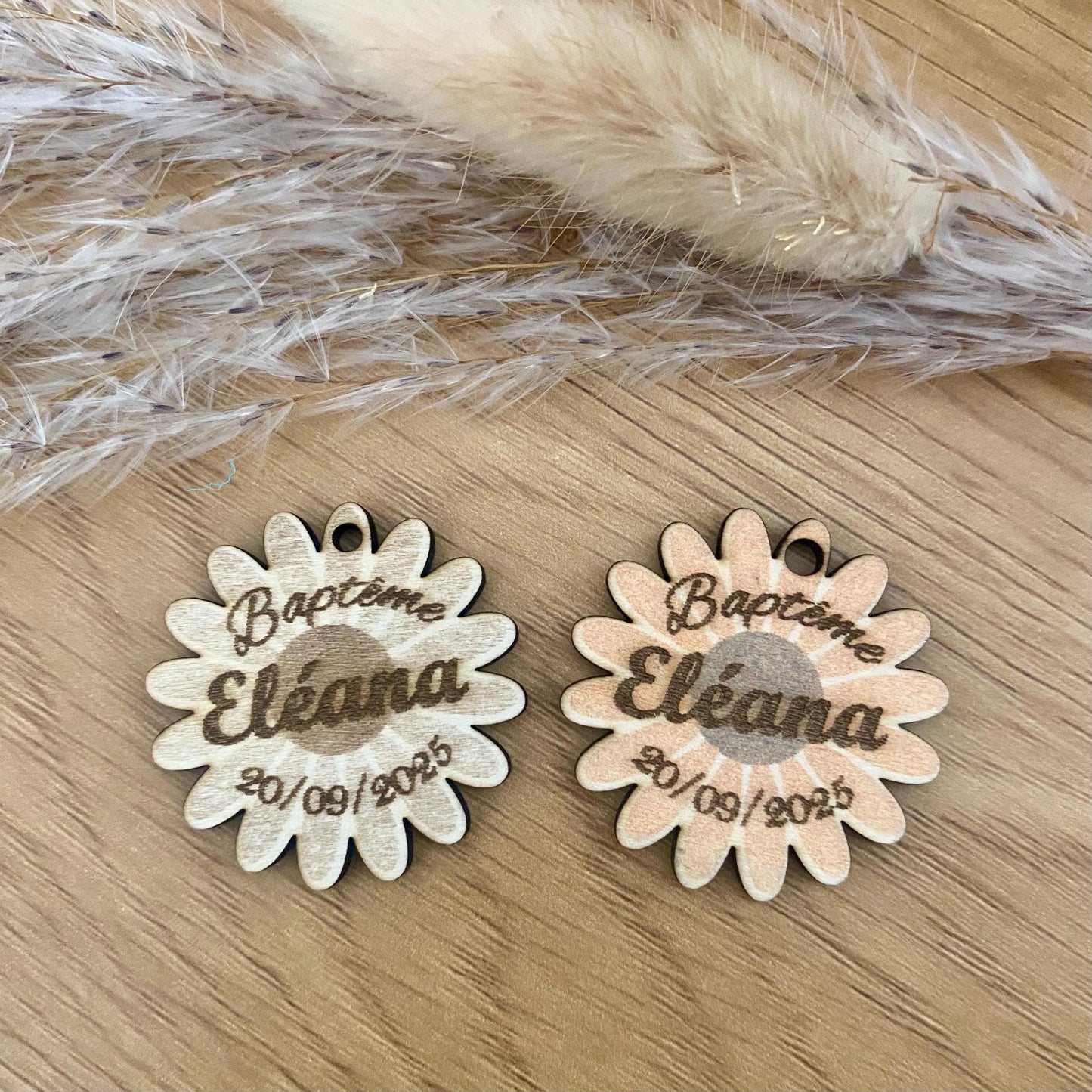Magnets en Bois "Marguerite" – La Touche Fleurie et Personnalisée pour vos Événements
