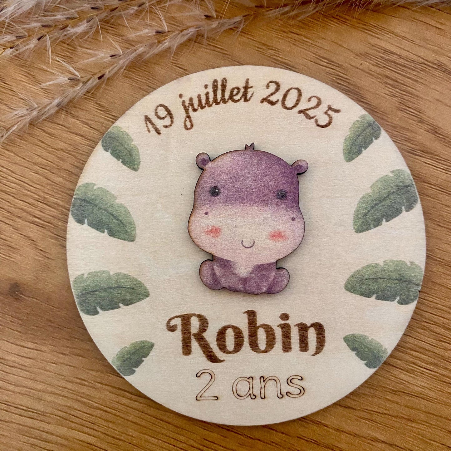 Magnets en Bois "Jungle Safari" – Le Cadeau Invité Inoubliable