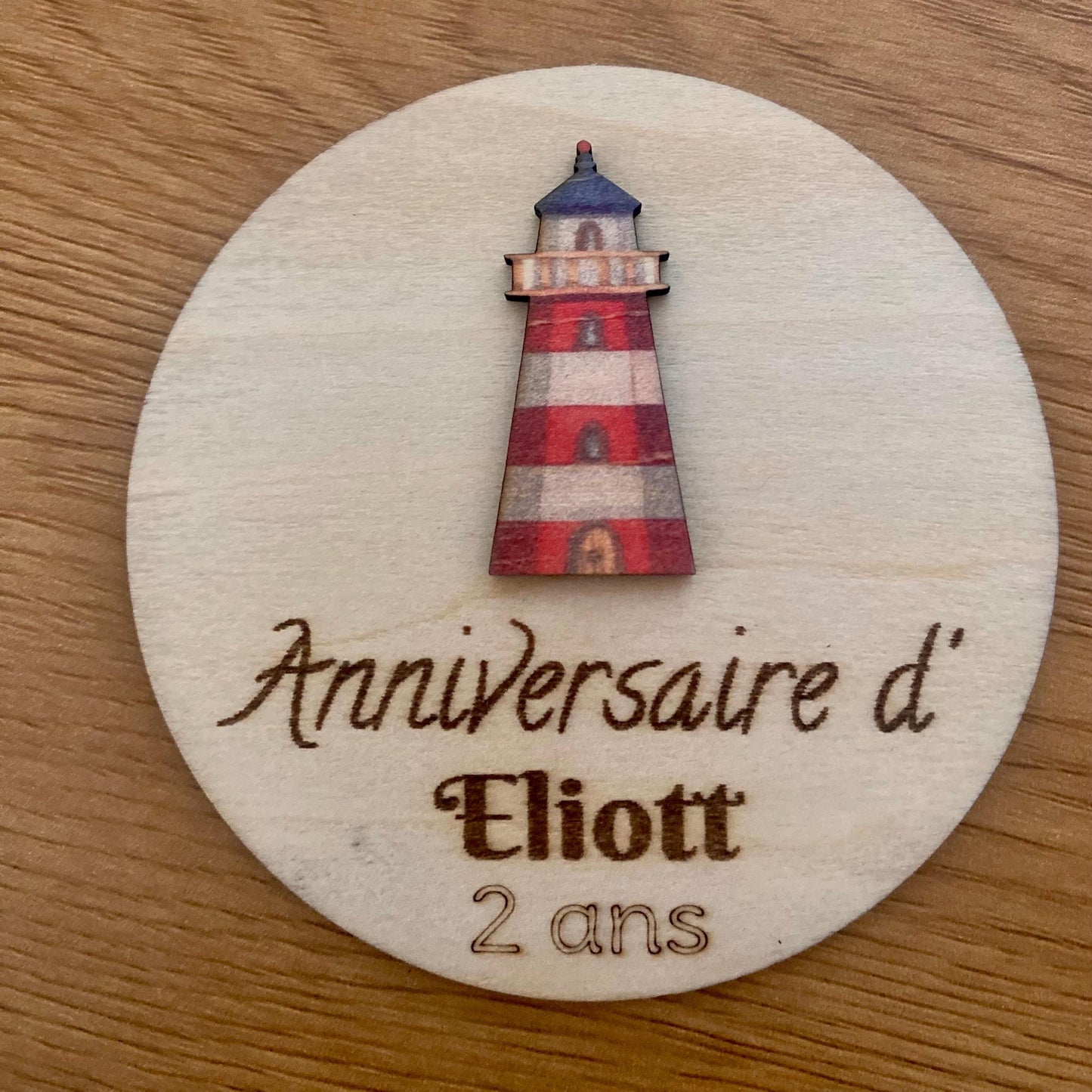 Magnets en Bois Personnalisés – Collection « Marine »