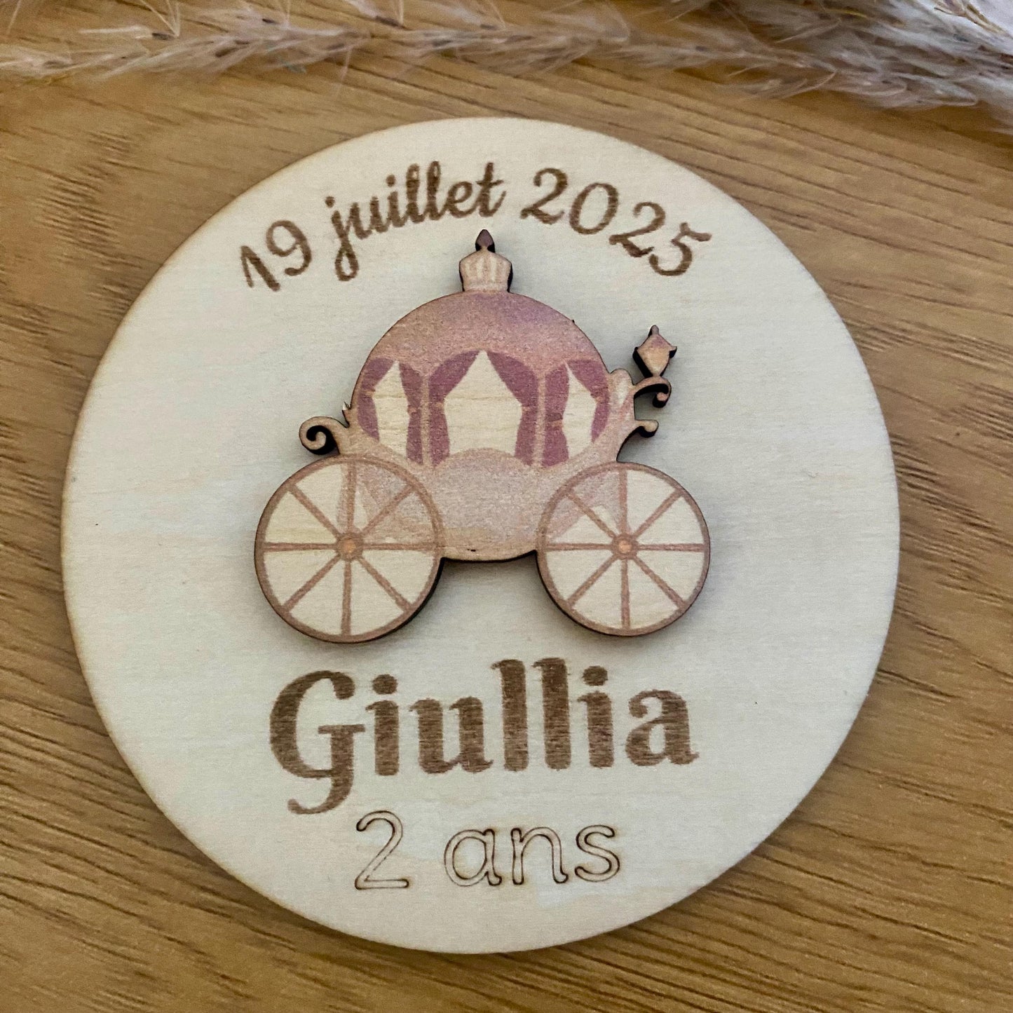 Magnet en Bois Contes & Princesses – Cadeau Invités Fête Enfant