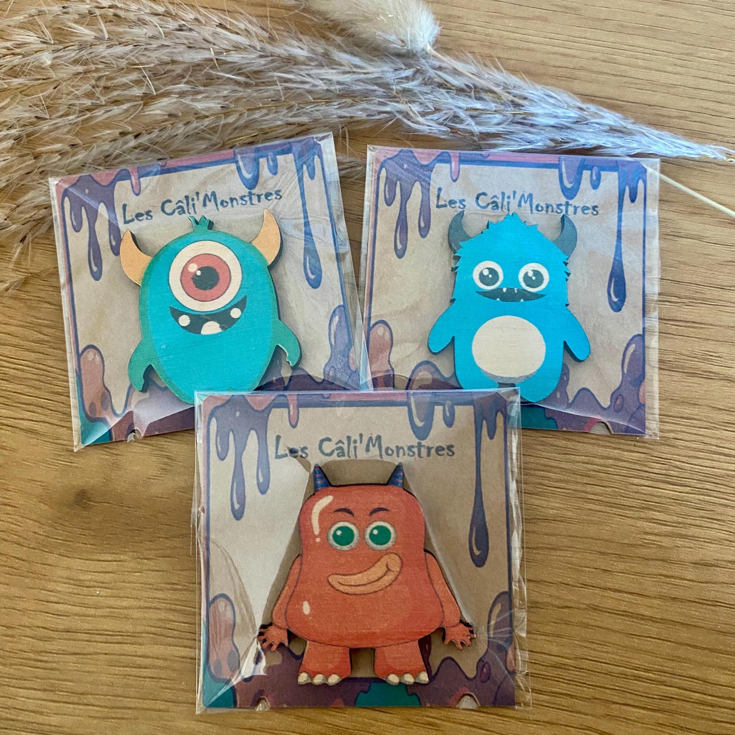 Câlins de poche pour enfant. Petits monstres colorés pour enfants, cadeau anniversaire enfant, cadeau enfant personnalisé,