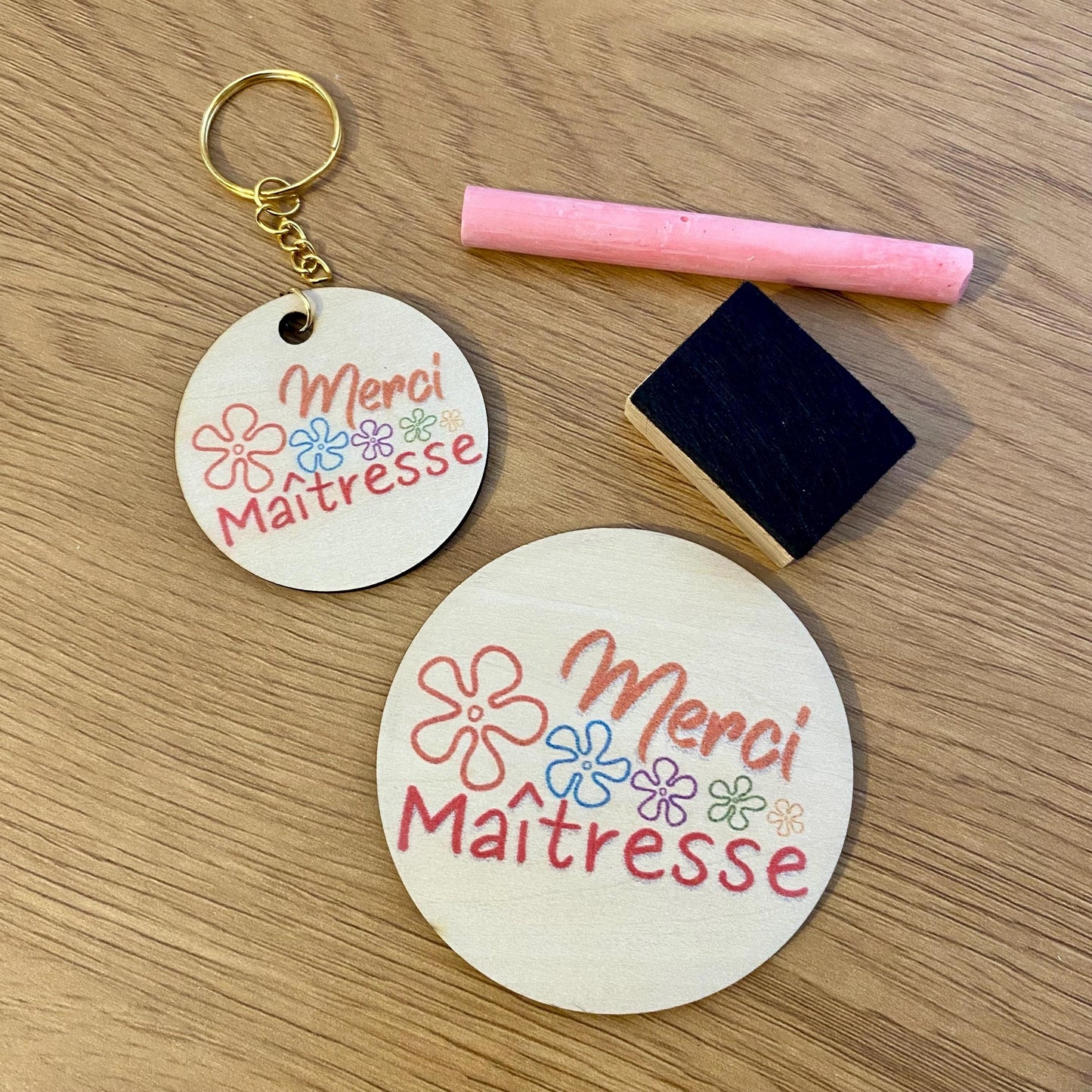 Sélection de porte-clés et magnets personnalisés ronds