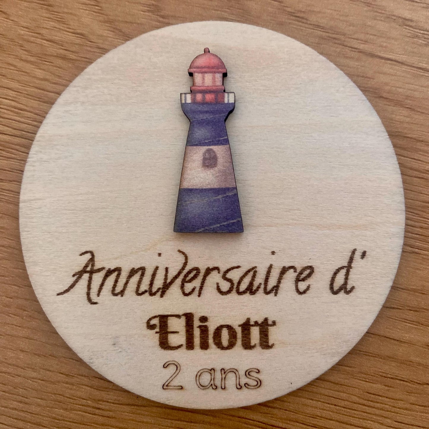 Magnets en Bois Personnalisés – Collection « Marine »