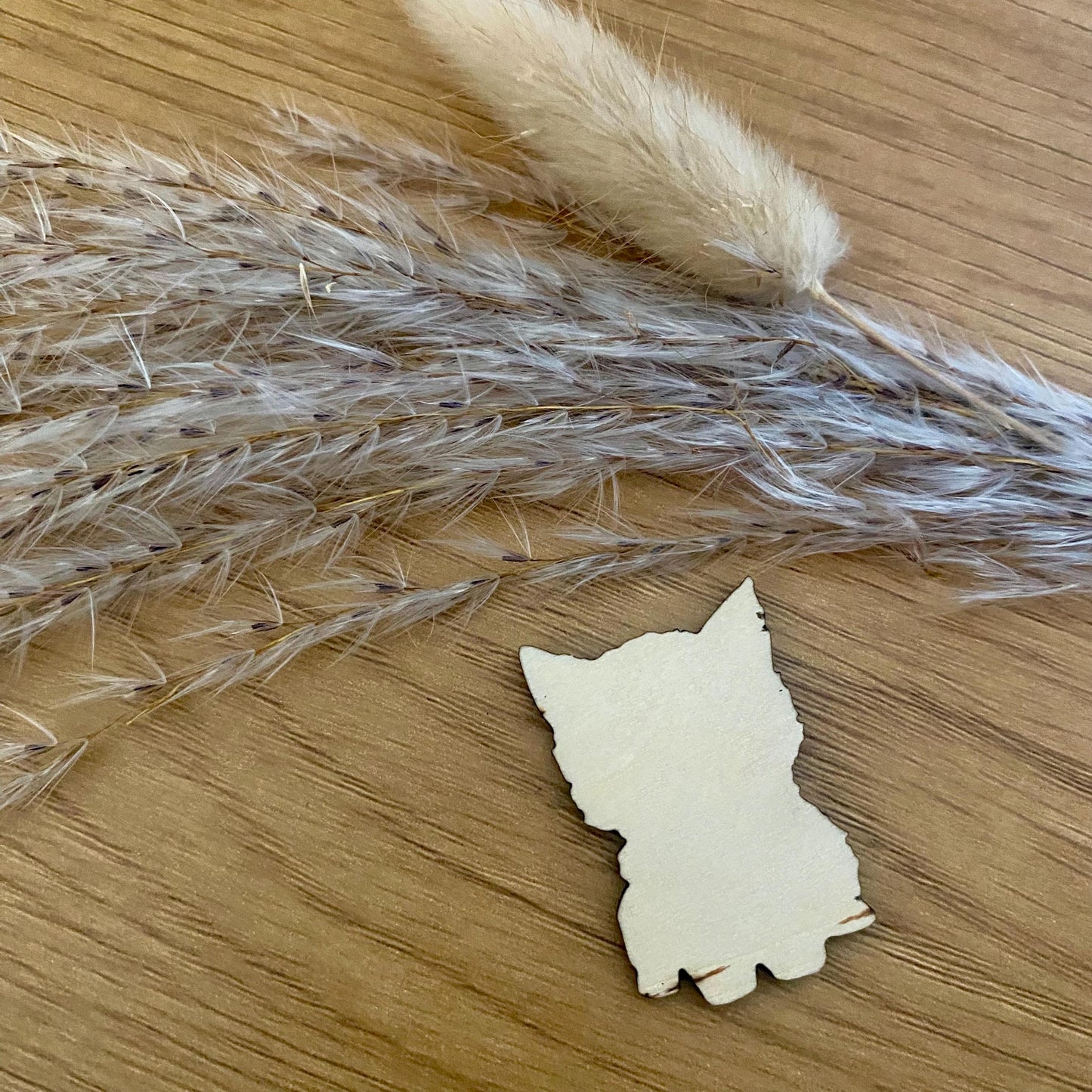 Câlin de Poche en Bois – Adorable Chaton Réconfortant