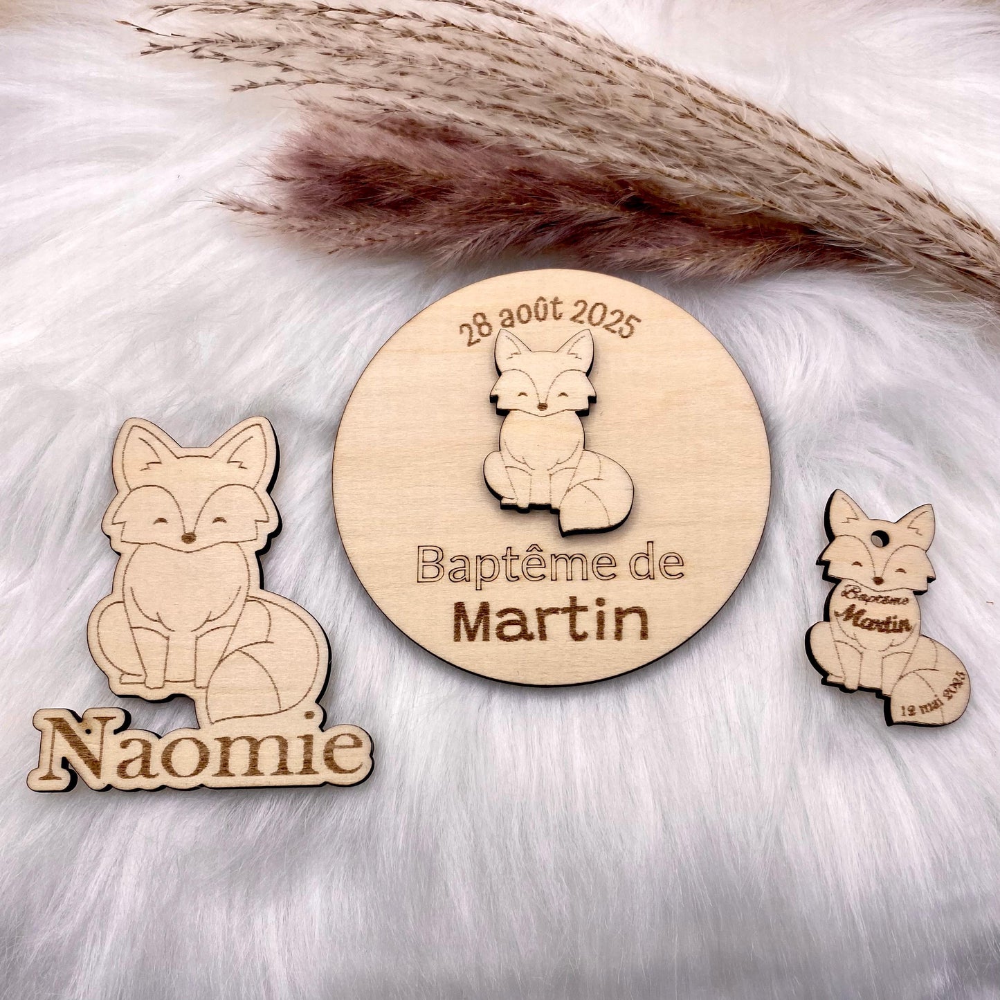 Collection Déco & Cadeaux Invités – Thème « Renard & Animaux de la Forêt »