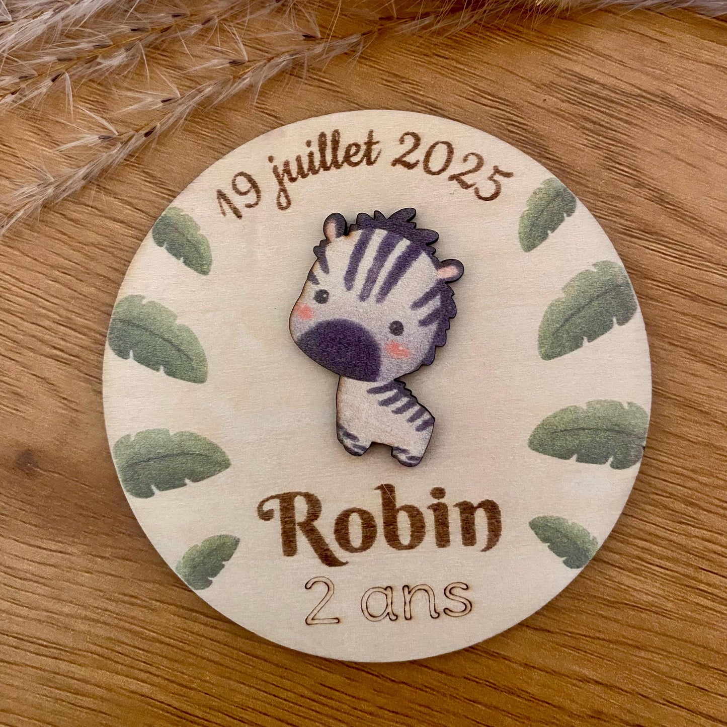 Magnets en Bois "Jungle Safari" – Le Cadeau Invité Inoubliable